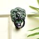 Cast Brass Lion Head Ring Handle Door Knocker
